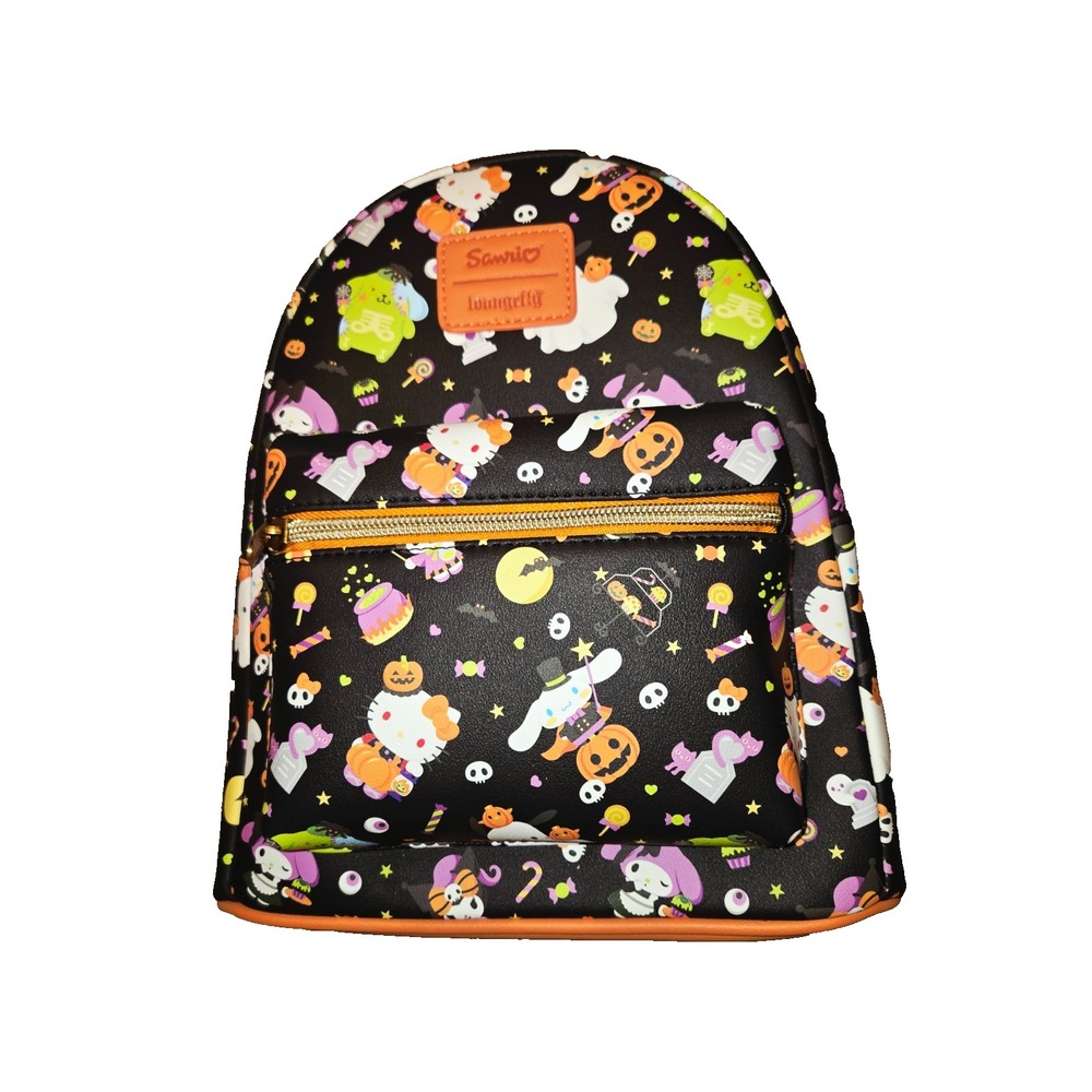 Loungefly Bag Sanrio Hello Kitty Cinnamoroll Halloween Backpack All Over Print